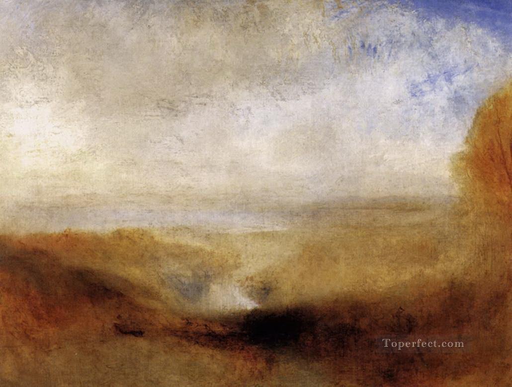 Landscape with a River and a Bay in the Background Turner Oil Paintings